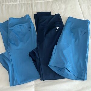 GYMSHARK 3 piece lot size M